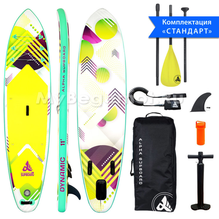 ДОСКА ДЛЯ SUP-СЕРФИНГА 335x81x15 DYNAMIC 11` TRAVEL SERIES
