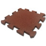 Резиновая плитка на пазлах M-KORT PUZZLE, 500x500х20 мм, терракот