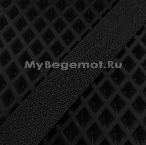ЛЕНТА ОКАНТОВОЧНАЯ, 30 мм,  СТРОПА ДЛЯ КОВРИКОВ ЧЕРНАЯ