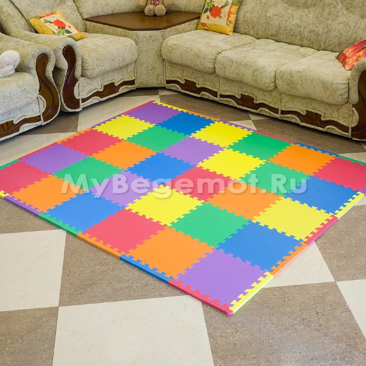 Набор мягких плиток коврик-пазл Funkids™ "Симпл-12-10"