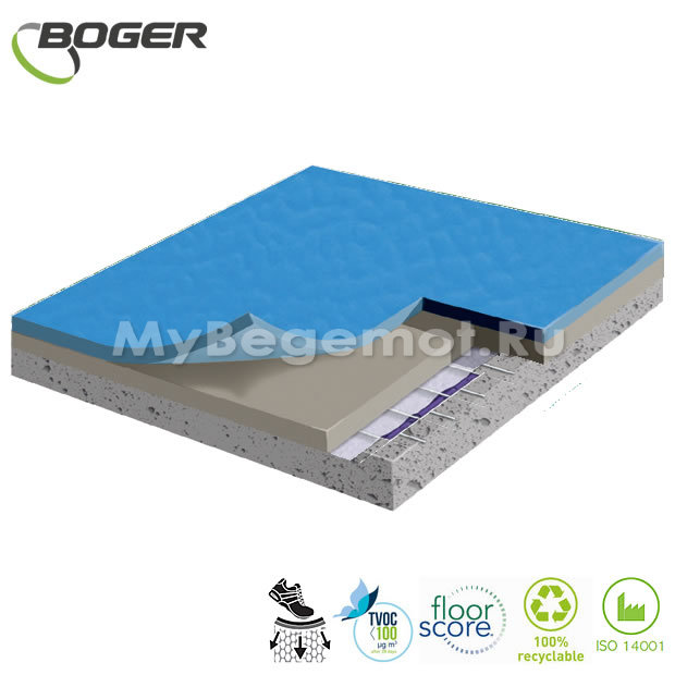 Спортивный линолеум Boger Multipurpose Flooring BG-58210 4.5 мм