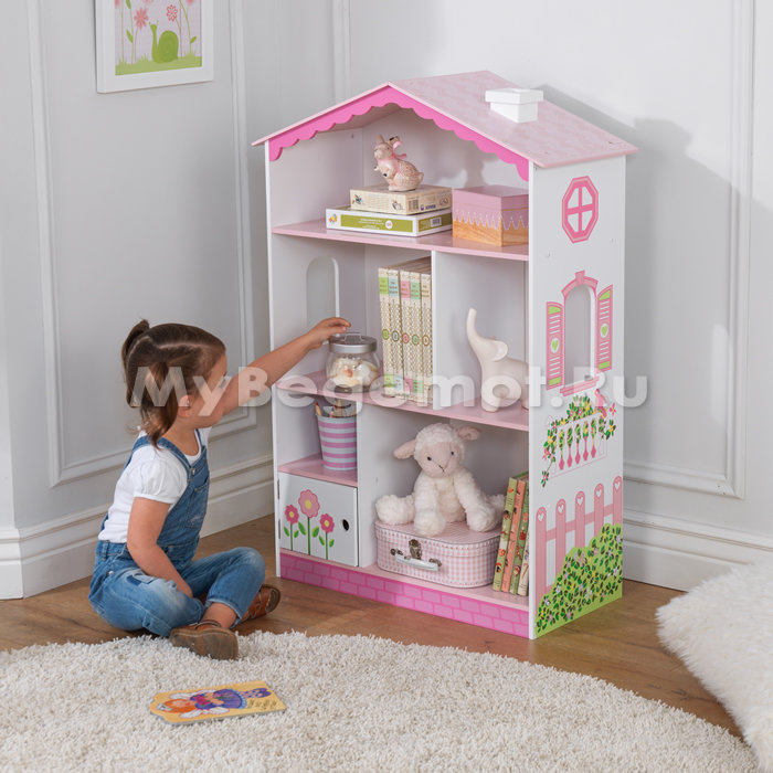 Большой открытый книжный шкаф KidKraft «Кукольный дом»