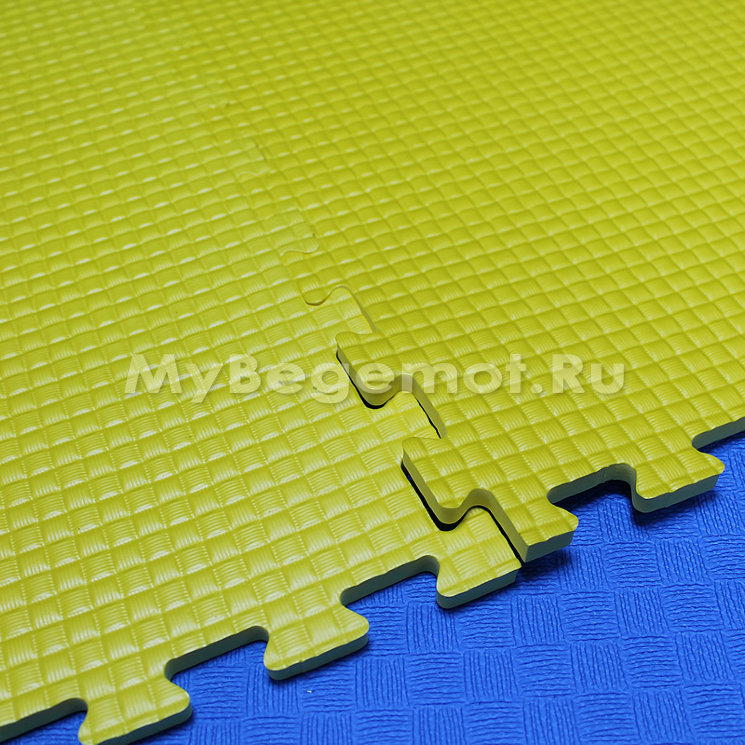 Мягкий пол, коврики-пазлы (мелкий пазл) 50х50x1 см, желтые