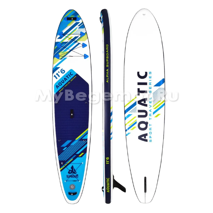ДОСКА ДЛЯ SUP-СЕРФИНГА 11`6 AQUATIC SPORT-TRAVEL. Комплектация Стандарт.