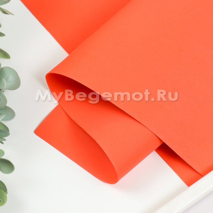 Иранский фоамиран 1 мм 60х70см, томатный #133