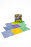 Коврик-пазл массажный ОРТО ПАЗЛ набор из 9 ковриков «Мой первый коврик"