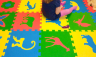 Игровой мягкий пол, коврики-пазлы, набор "Сафари"