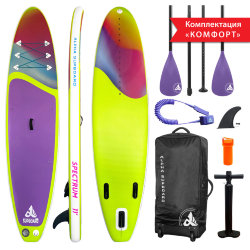 ДОСКА ДЛЯ SUP-СЕРФИНГА 335x81x15 SPECTRUM GREEN 11` TRAVEL SERIES
