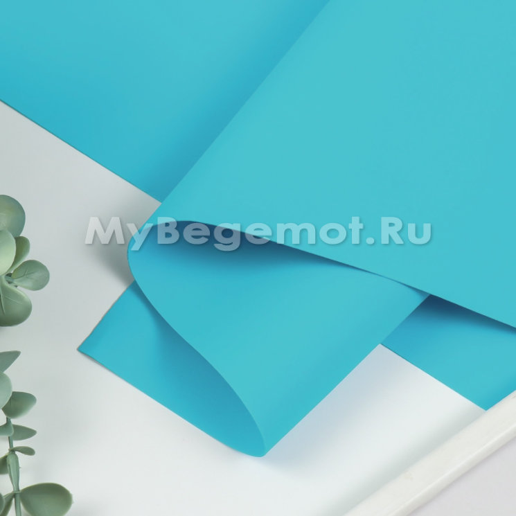 Иранский фоамиран 1 мм 60х70см, бирюзовый #159