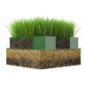 Газонная решётка Твой Газон. Экопарковка. Green Parking 336х544х34 мм ЧЁРНАЯ