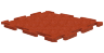 Резиновая плитка на пазлах RUBBLEX PUZZLE 1000х1000х10 мм, терракот