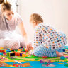 Коврик для ползания FunKids™ Medium-15 «Мир Сказок / Азбука», двусторонний.