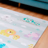 Коврик для ползания FunKids™ Medium-15 «Мамы и Дети / Звезды», двусторонний.