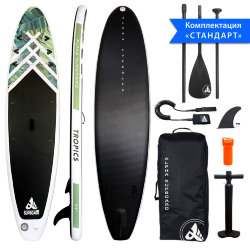 ДОСКА ДЛЯ SUP-СЕРФИНГА 335x81x15 TROPICS 11` TRAVEL SERIES