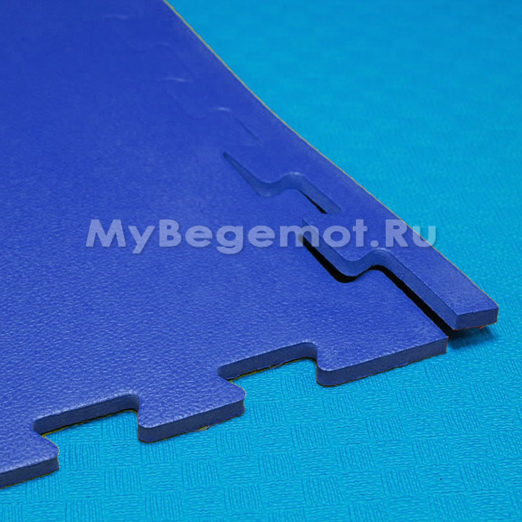 Покрытия для спортзала 100х100x1 см, 70 Shore A,  синие